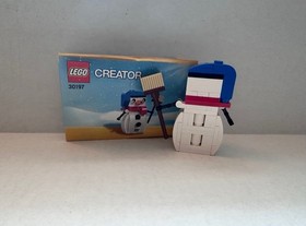 LEGO Creator Snowman 30197 Complete Set w/ Instructions Seasonal Polybag