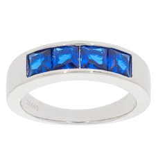 Sterling Silver Semi Mount Ring Setting Princess SQ 4X4mm