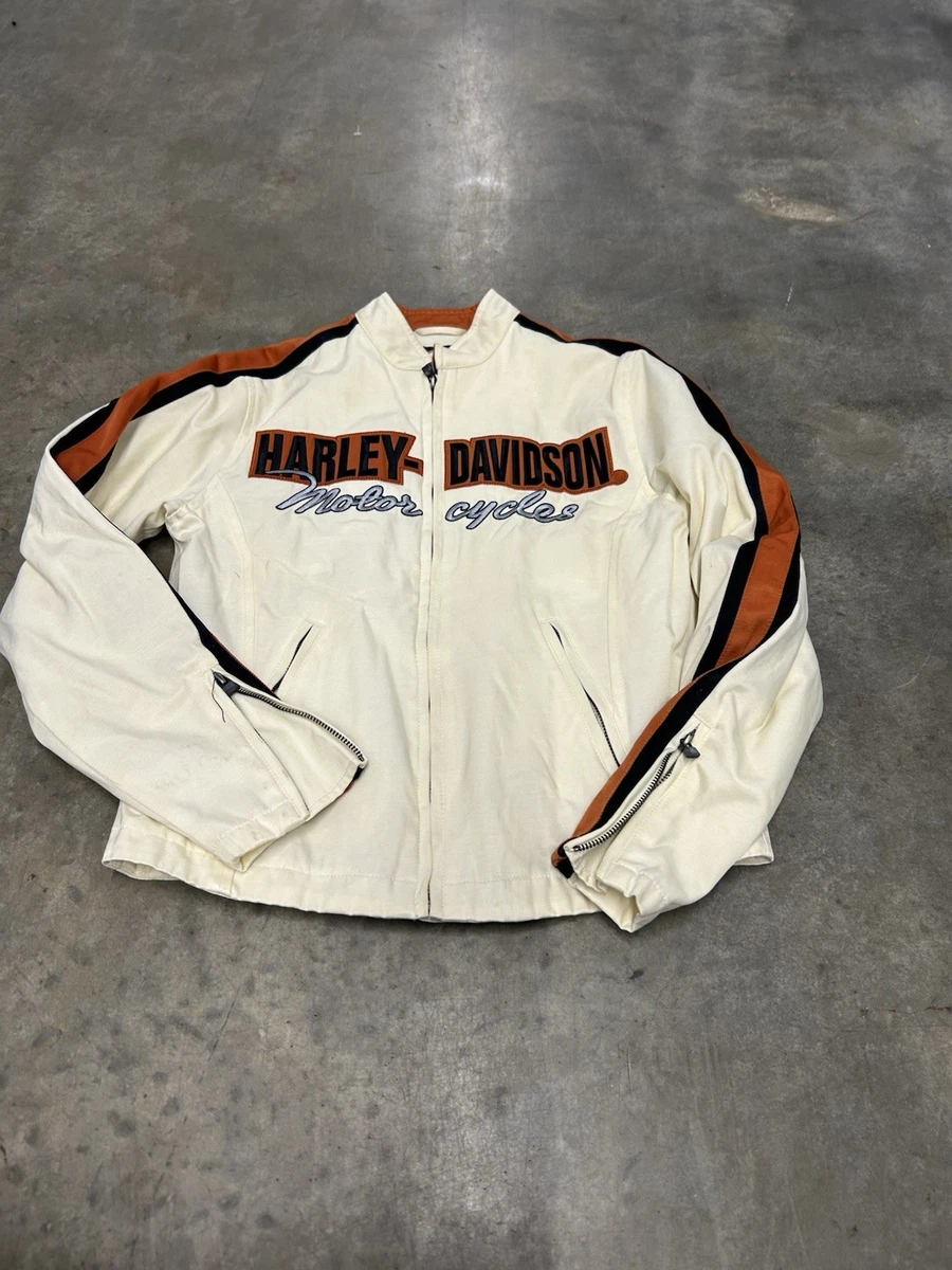 Harley Davidson ホワイトジャケット Harley-Davidson Motorcycle Jacket White Coats, Jackets & Vests for