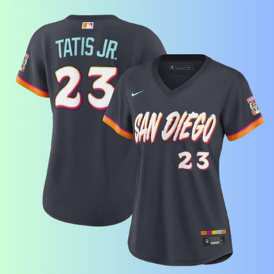 Women Padres #23 Fernando Tatis Jr. 2026 City Connect Stadium