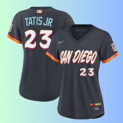 Women Padres #23 Fernando Tatis Jr. 2026 City Connect Stadium