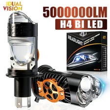 H4 LED Headlight Bulbs Projector Lens Canbus 9V-60V 5000000LM Cars/Motorcycles