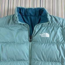 The North Face Jacket Kids XL 14/16 Green 600 Down Puffer Full Zip Winter Warm