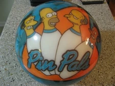 RARE 2004 new Simpsons bowling ball adult 15 pounds spare undrilled viz a ball