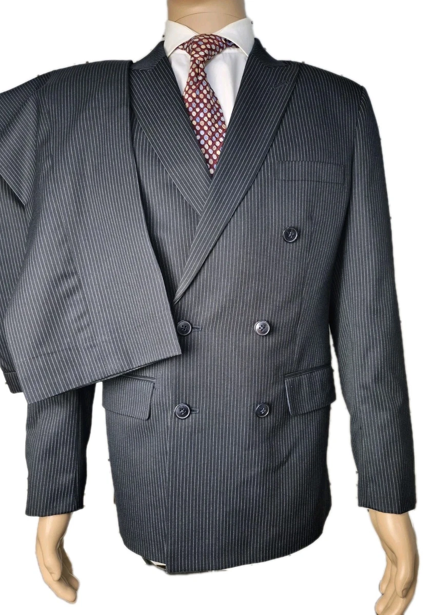 Double-Breasted Striped Suits for Men for sale | eBay