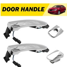 2pc Set Exterior Door Handle For 13-19 Nissan Sentra Front Driver Passenger Side