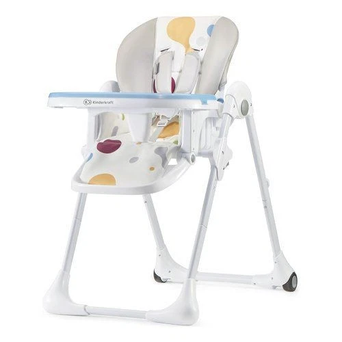New Kinderkraft KKKYUMMMUL0000 YUMMY Adjustable High Chair White Multicolor