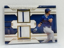 2024 Panini National Treasures Owen Caissie Colossal Material Auto 81/99
