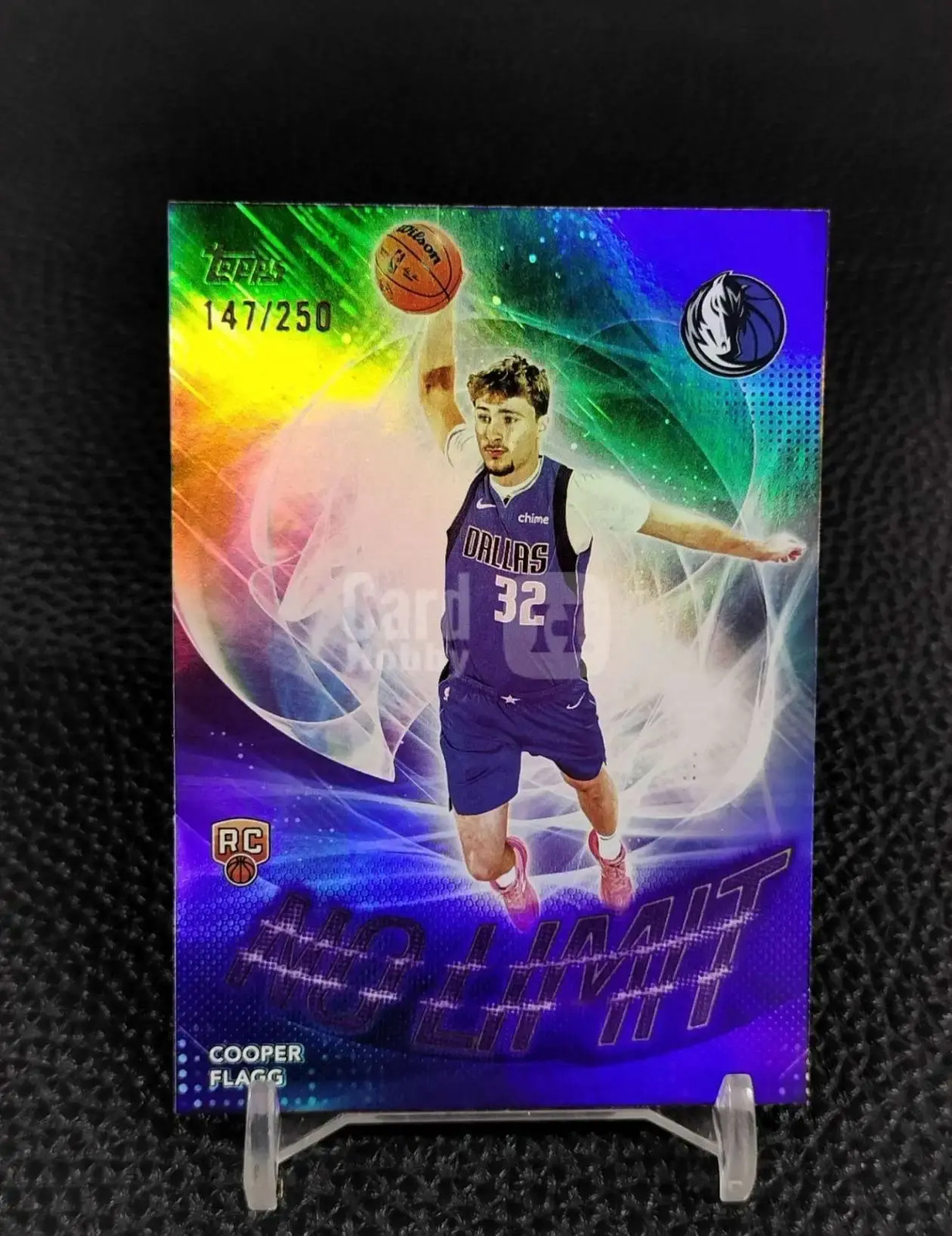 COOPER FLAGG 2025-26 TOPPS NO LIMIT PURPLE RAINBOW ROOKIE /250 NL-1 RP45