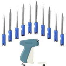 Jeffdad 10pcs Standard Tagging Gun Needles, Replacement 34mm 3mm, Blue