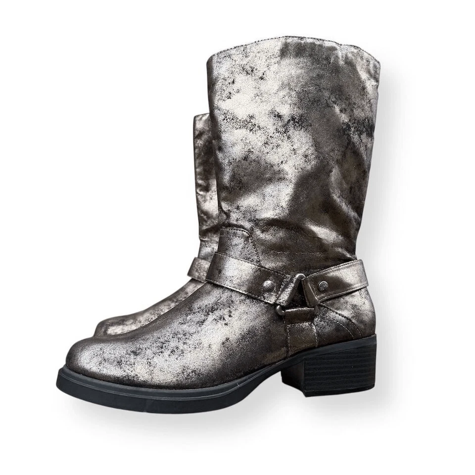 Botas metálicas de media pantorrilla Simply Vera Wang talla 10 Foto 2 de 4