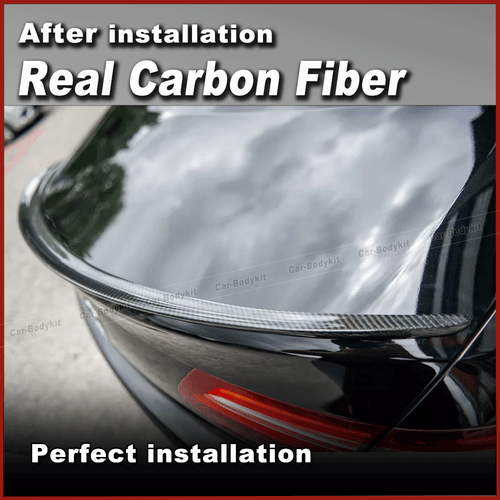 Carbon Heckspoiler Spoiler Hecklippe Passt für Mercedes C238 E200 E300 E400 19UP - Picture 5 of 8