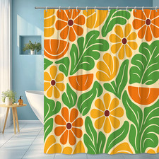 Vibrant Floral Shower Curtain for Fun Bathroom Decor
