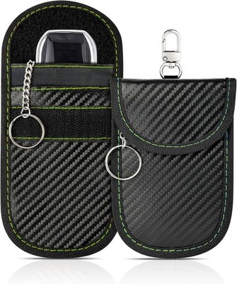 Cordovelle Faraday bag for key Blocker Bags 3.8 x 8.0 inches, Dark Black 