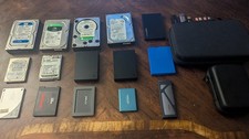 Mixed Brand Drive Lot 15TB HDD SSD NVMe microSD Hard Drive SSD Lot Wiped Tested