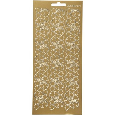 Aufkleber goldfarben, Einheitsgröße, Creativ, Dekoration, Wandaufkleber
