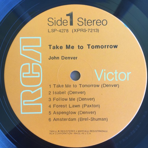 John Denver - Take Me To Tomorrow (LP, Album, Roc) (Near Mint (NM or M-)) - 3256 - Picture 3 of 5