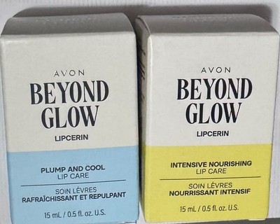 Avon Beyond Glow Tinted Lipcerin Hydrating Lip Care. Two (2) NIB.