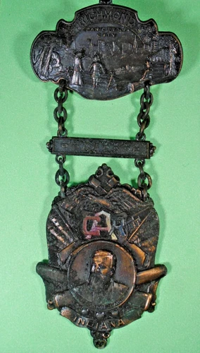 1911 CIVIL WAR GAR ENCAMPMENT DELEGATE MEDAL COM. STARR HONORED