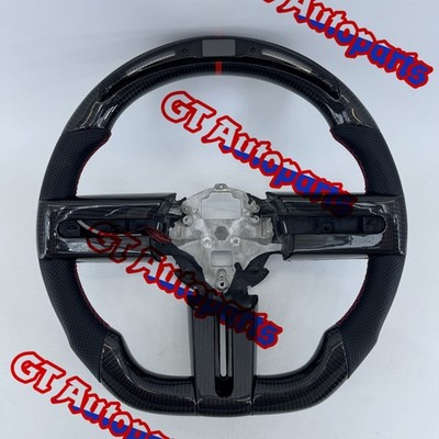 Fit for Ford Mustang Shelby GT 2005-2009 with LED Carbon Fiber Steering Wheel