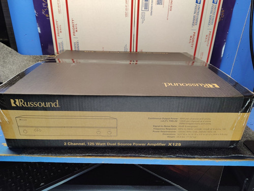 NEW Russound X125125 Watt per Channel 250W 2-Channel Dual Source Power Amplifier