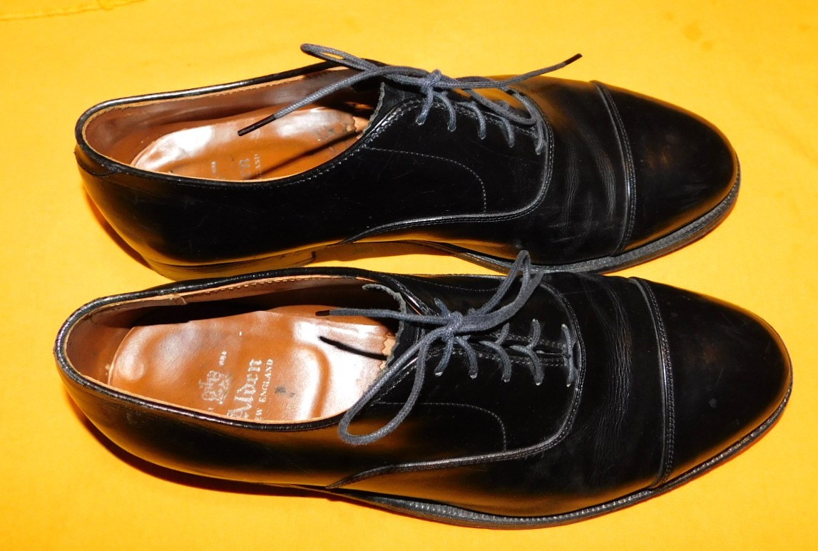 Alden 907 Black Calfskin Straight Tip Bal