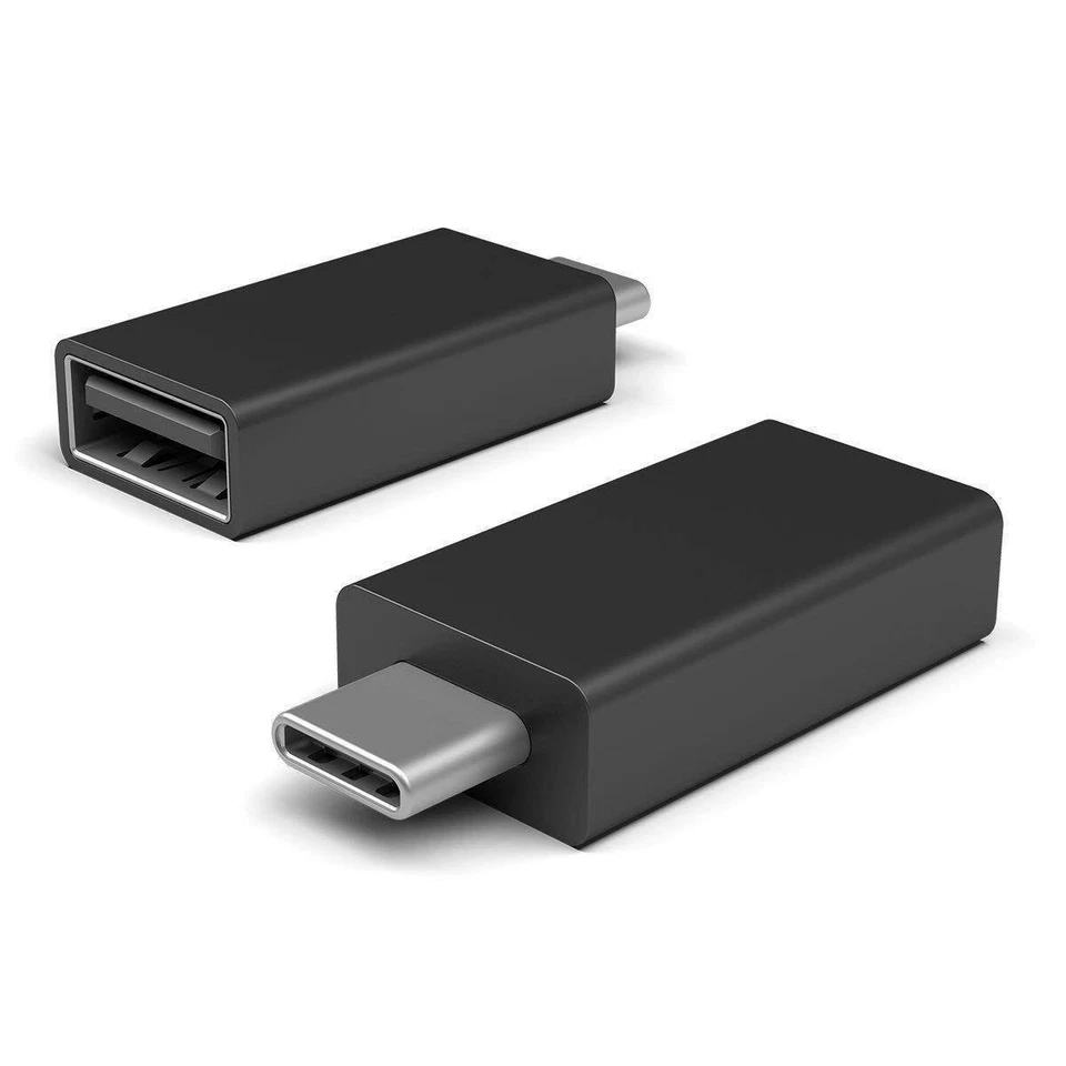 Microsoft JTY-00001 Surface USB-C to USB 3.0 Adapter, Black - Image 1 of 1