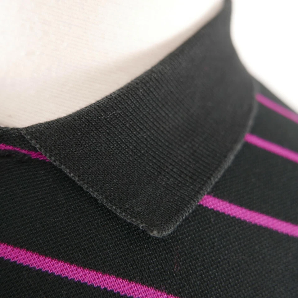 Polo Ralph Lauren Golf Mujer Calce Ajustado Negro Rosa Rayas M FIRESTONE Foto 3 de 4