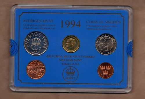 Sweden 1994 Official Mint Set,Ore & Kroner