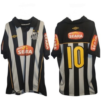 Santos Auswärts Fußballtrikot Umbro 2010 Large Paulo Henrique Ganso #10 Brasilien 