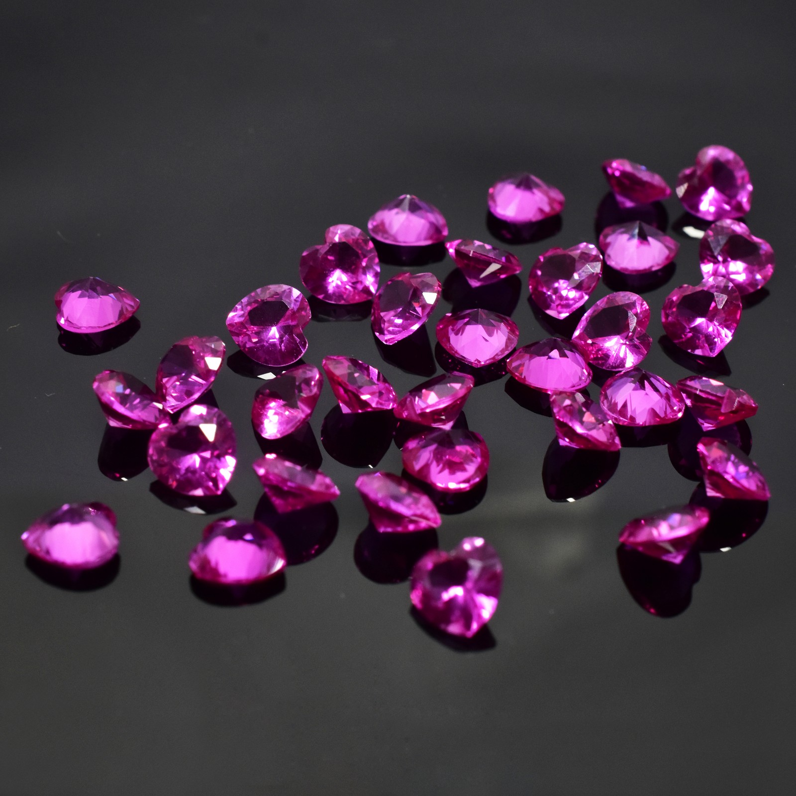 CERTIFIED Heart Cut Natural Red Ruby From Mozambique Precious Loose Gems 150 Pcs