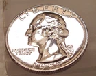 1957 Choice / Gem Proof Quarter 90%   Blazing Mirrored Surfaces #419 - 14