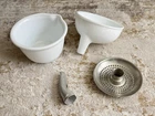Vintage Hamilton Beach Milk Glass Juicer Bowl  Model G Stand Mixer Attachments