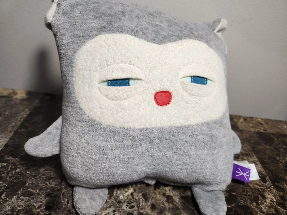 Velvet Moustache Gray Mouse 7” x 7” Plush Toy Made In Canada #CA53601 - Image 4 of 4