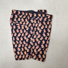 Scotch Soda Swim Trunks Mens M Blue Cockatoo Print 5" Lined Drawstring Mesh