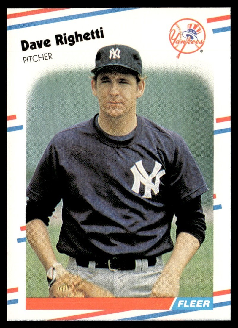 1988 Fleer Dave Righetti New York Yankees #220