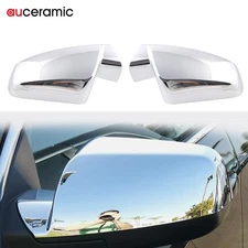 Chrome Mirror Cap Cover Set Trims for 2010-2017 Chevrolet Equinox GMC Terrain
