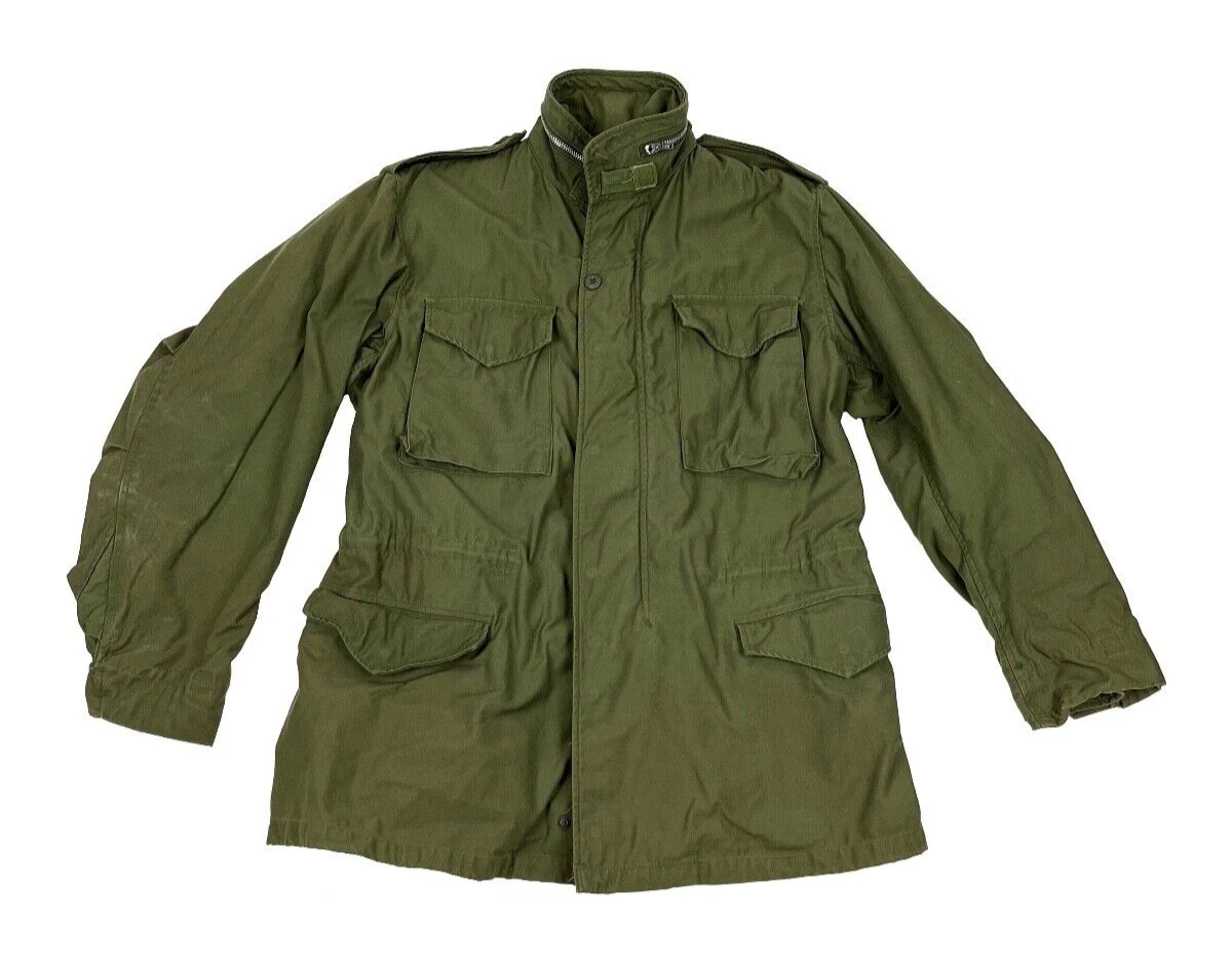 Vintage 1968 Vietnam US Army M-65 Long Medium Jacket Military