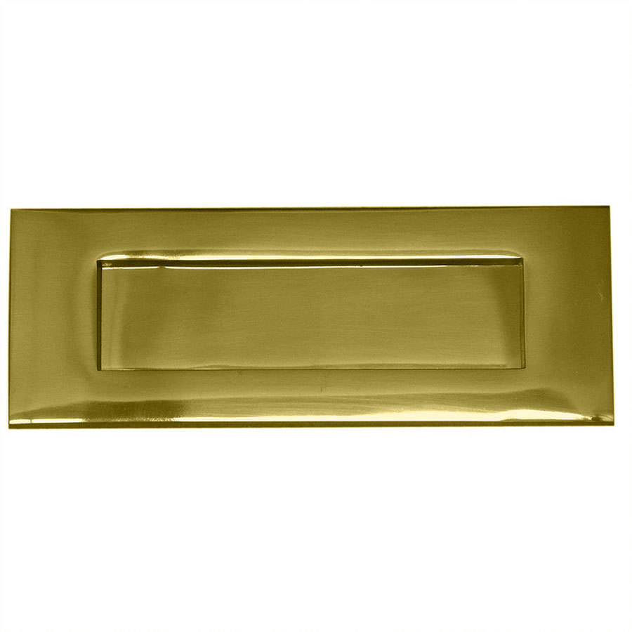 TSS Victorian Sprung Letter Plate 355mm Brass (V85014)