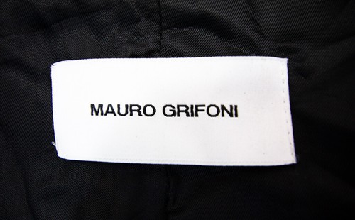 Giacca soprabito uomo Mauro Grifoni nero con bottoni taglia 40 - Foto 7 di 7