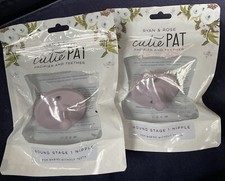 Ryan Rose Cutie PAT Pacifier Teether Thistle stage 1 TWO
