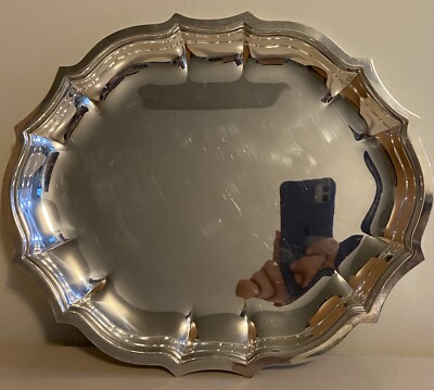 Vintage International Silver Co Tray Chippendale #6342 | eBay