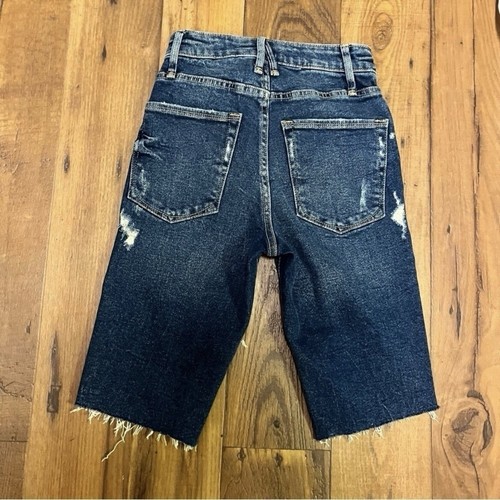 Pantalones cortos de mezclilla Good American Bermuda talla 00 24 pulgadas - Imagen 5 de 6
