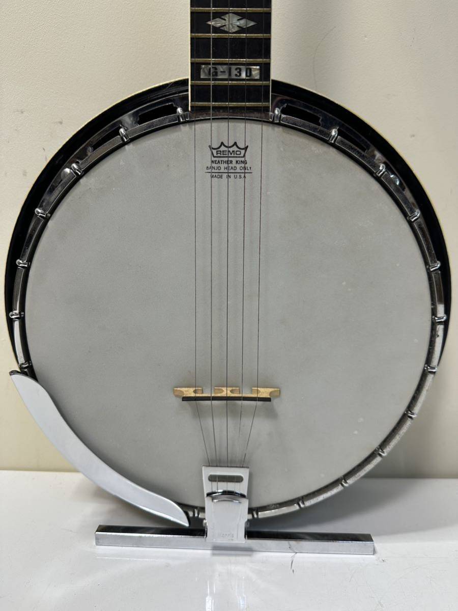 Morris バンジョー G-130 ケース付き Banjo Morris G-130 Snowflakes Inlay with Hard Case | eBay