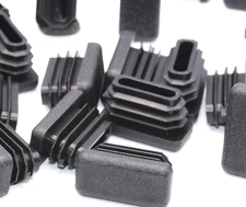 1/2" x 1” Rectangle Tube Plugs  Tubing Caps  Tubing Plugs  Various Pack Sizes