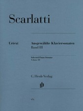 Scarlatti Selected Piano Sonatas Volume III Sheet Music Piano Solo 051480476