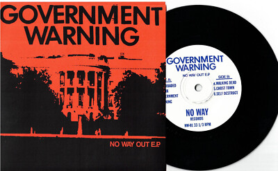 Government Warning - No Way Out E.P. 7'' Career Suicide F*cked Up Terminal State