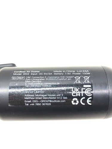 Elektryczny strumień pyłu Spray sprężonego powietrza do czyszczenia komputera NIEKOMPLETNY - Zdjęcie 3 z 5