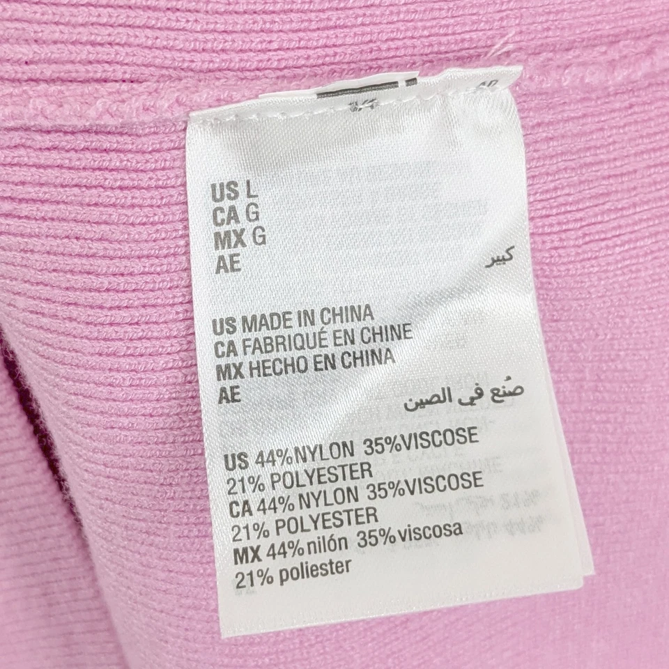 Bar III женщин свитер платье без рукавов лаванды розовый большой $49.50 - Изображение 2 из 3