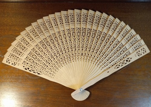 Antique & VTG Lot (6) Hand Held Fans Accordion Wood Celluloid Paper Metal Fringe - Picture 2 of 20